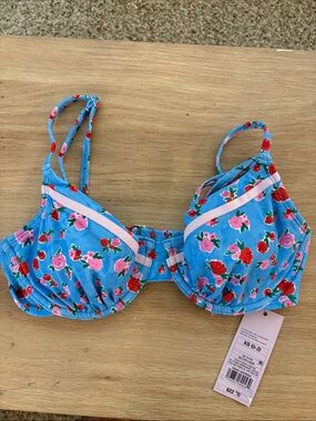 wild fable Blue Floral Underwire Bikini Top
